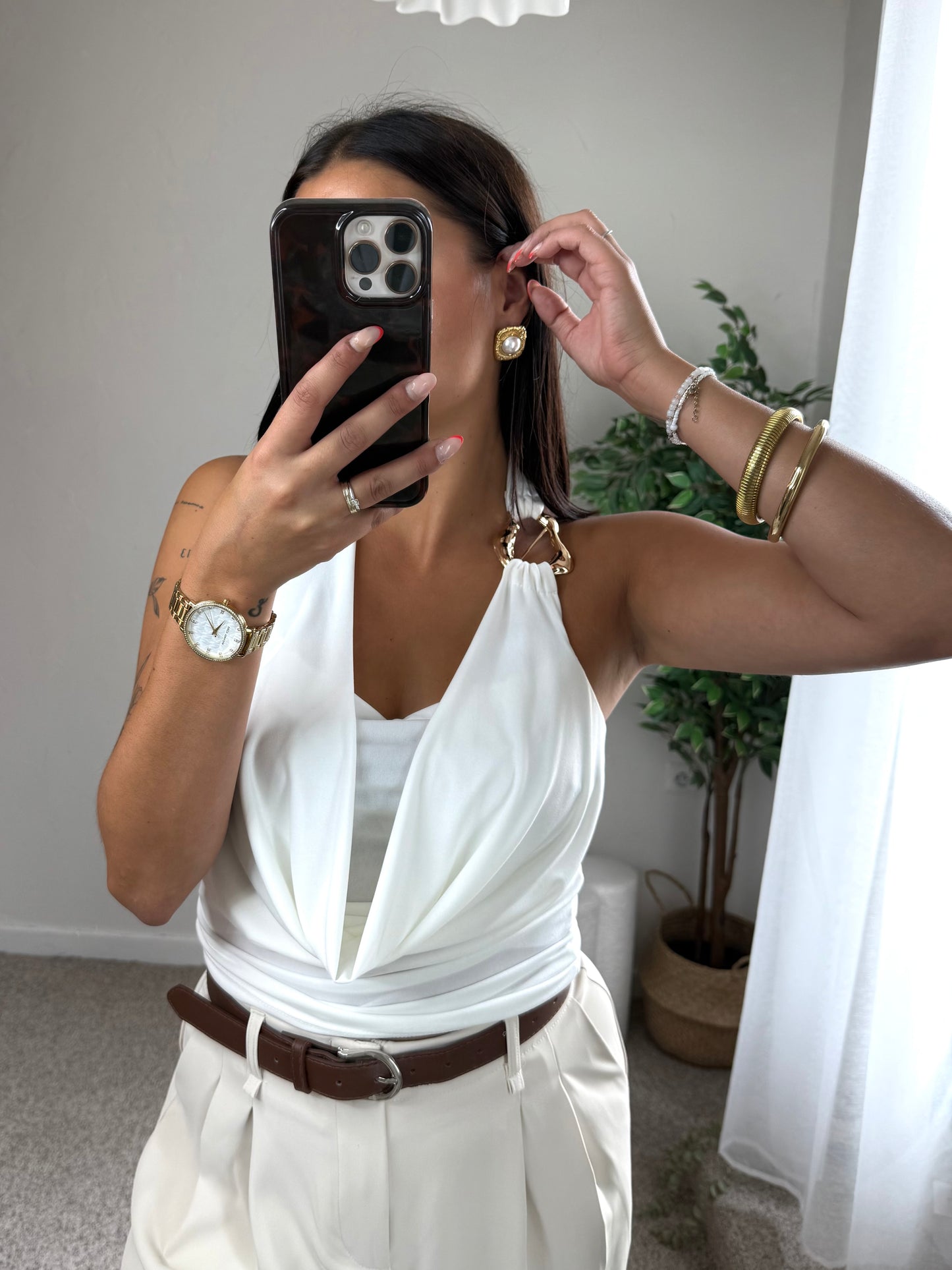 TOP NINA - BLANC