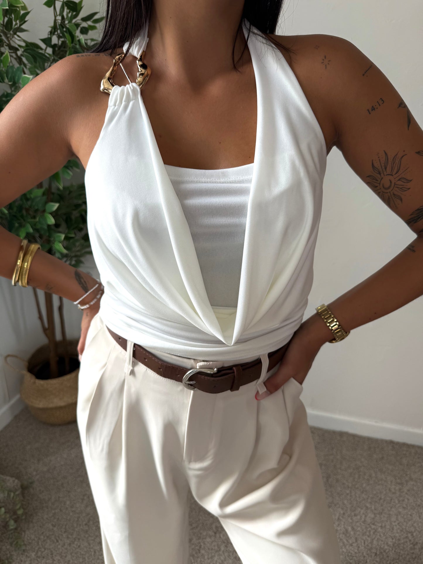 TOP NINA - BLANC