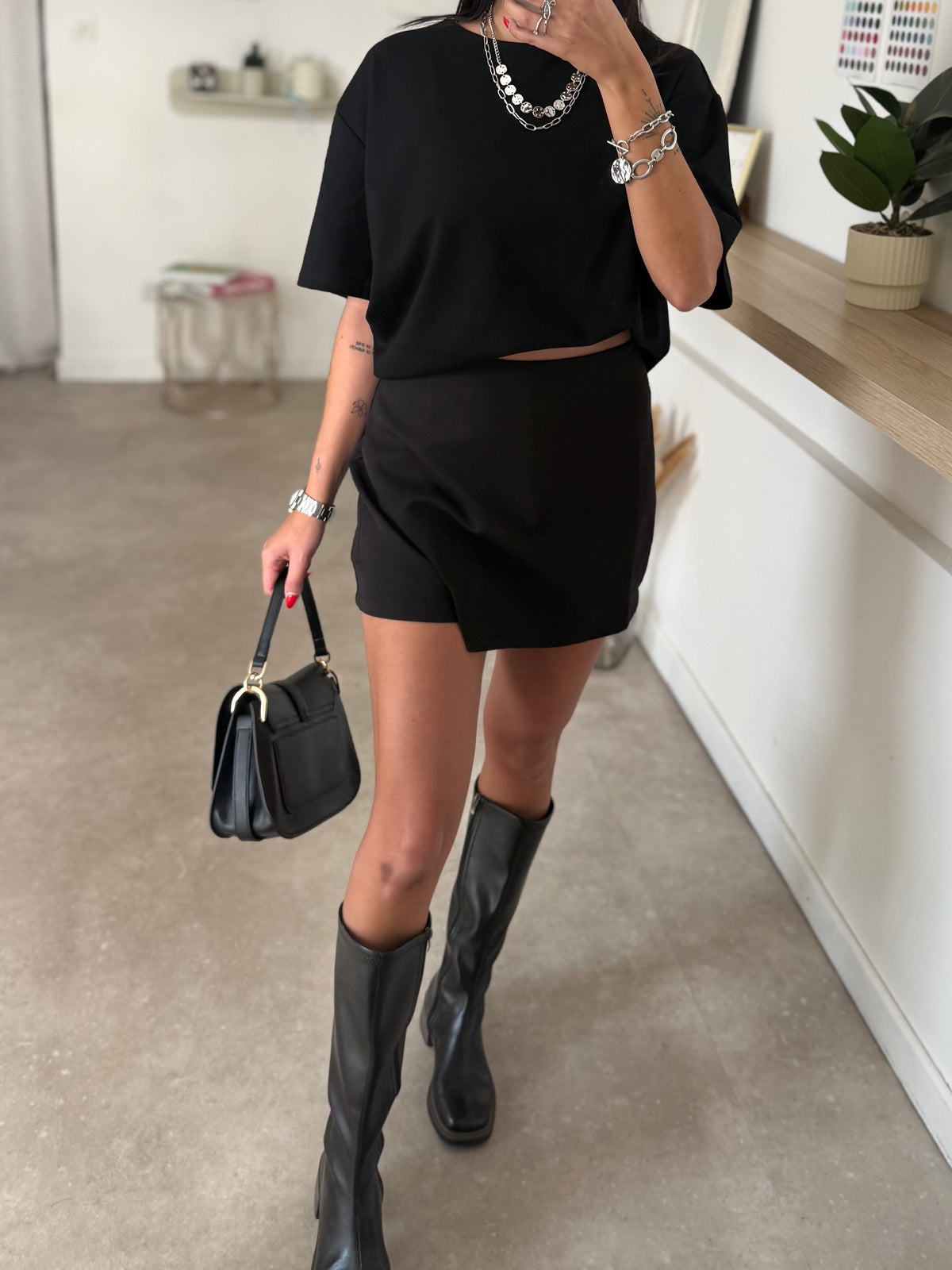 JUPE-SHORT JOHANNA NOIR