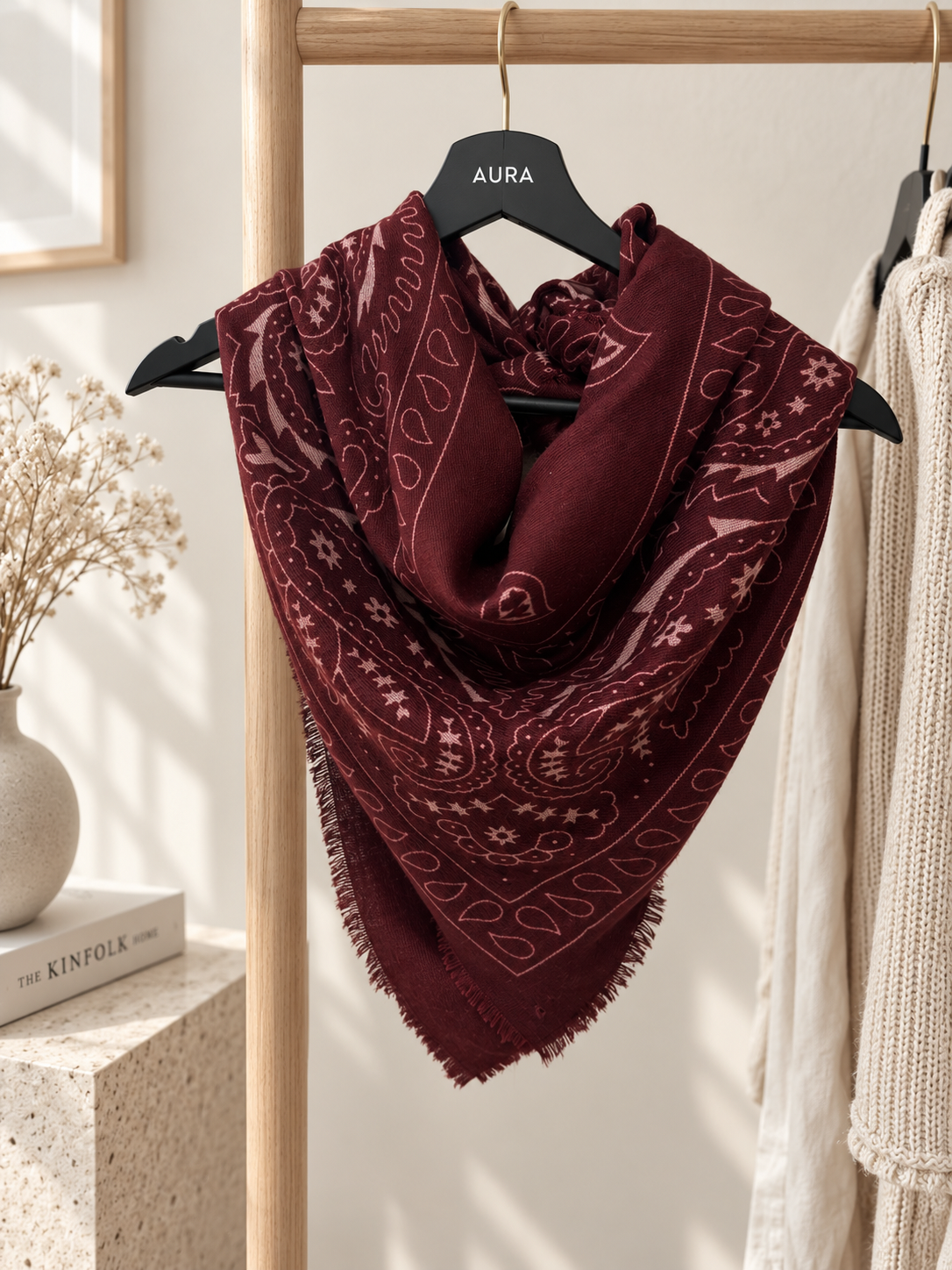 FOULARD VAÏA BORDEAUX