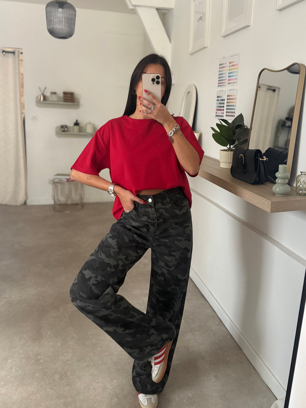 T-SHIRT MARIE ROUGE