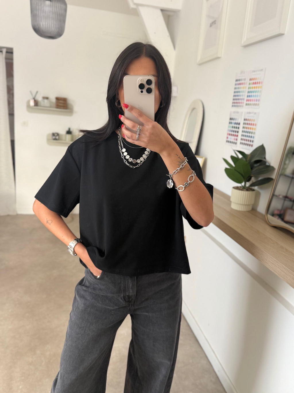 T-SHIRT MARIE NOIR