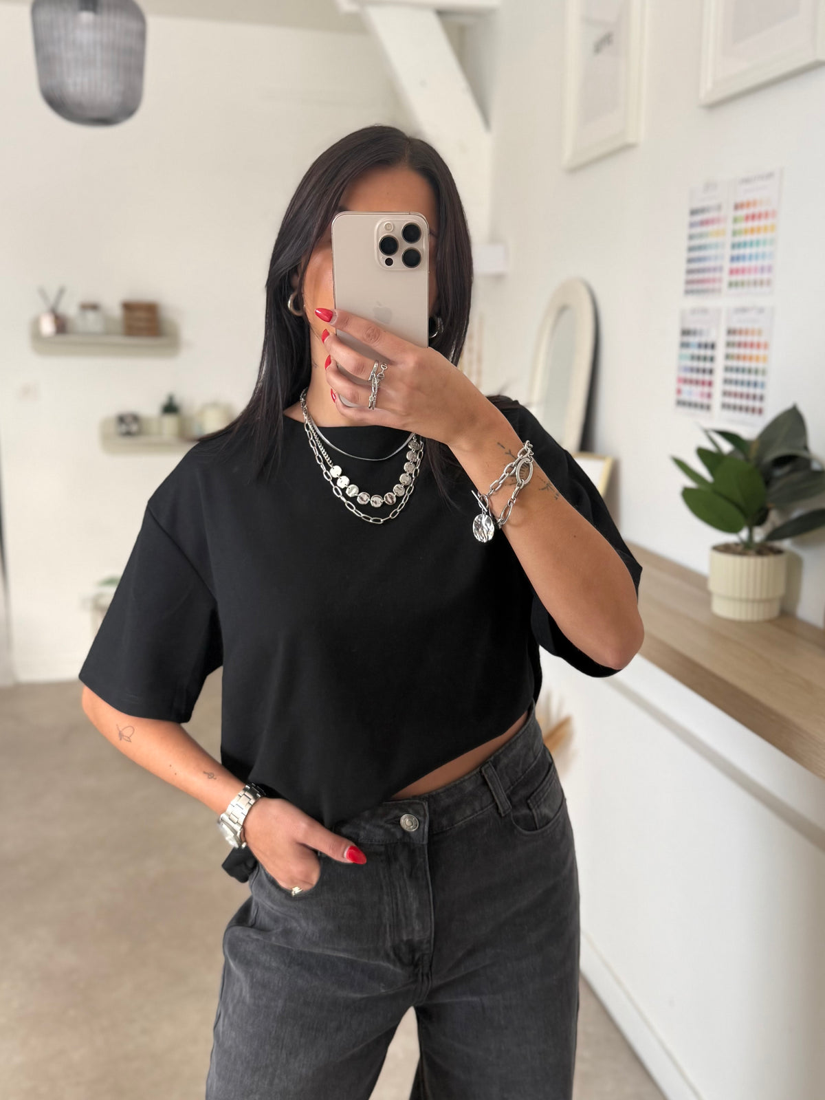 T-SHIRT MARIE NOIR