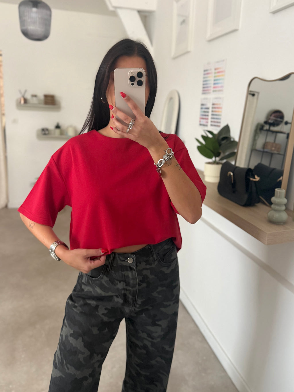 T-SHIRT MARIE ROUGE