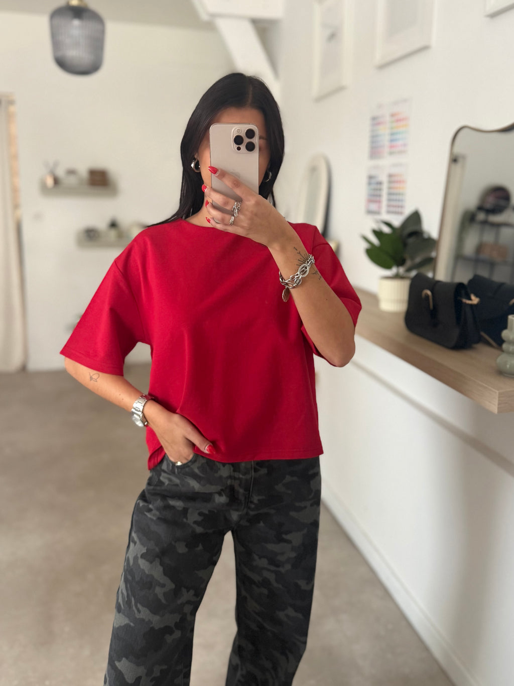 T-SHIRT MARIE ROUGE