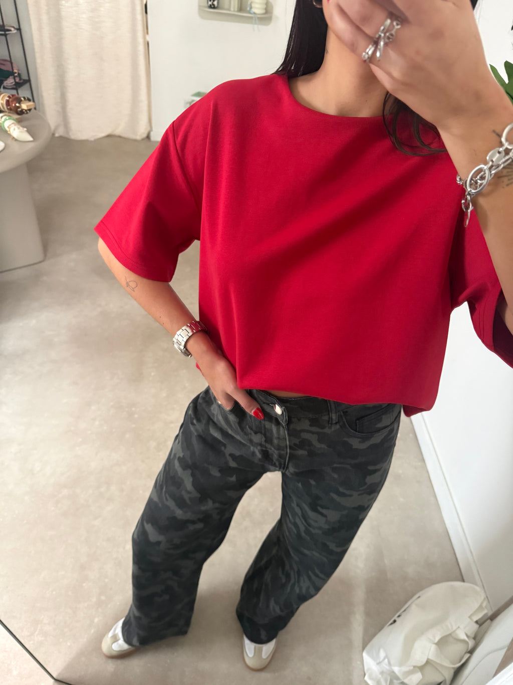T-SHIRT MARIE ROUGE