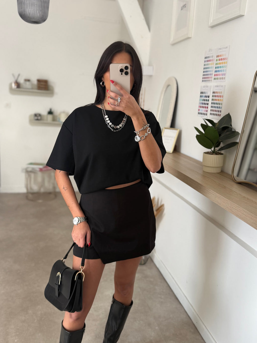 JUPE-SHORT JOHANNA NOIR
