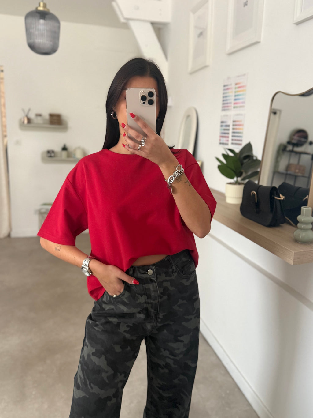 T-SHIRT MARIE ROUGE