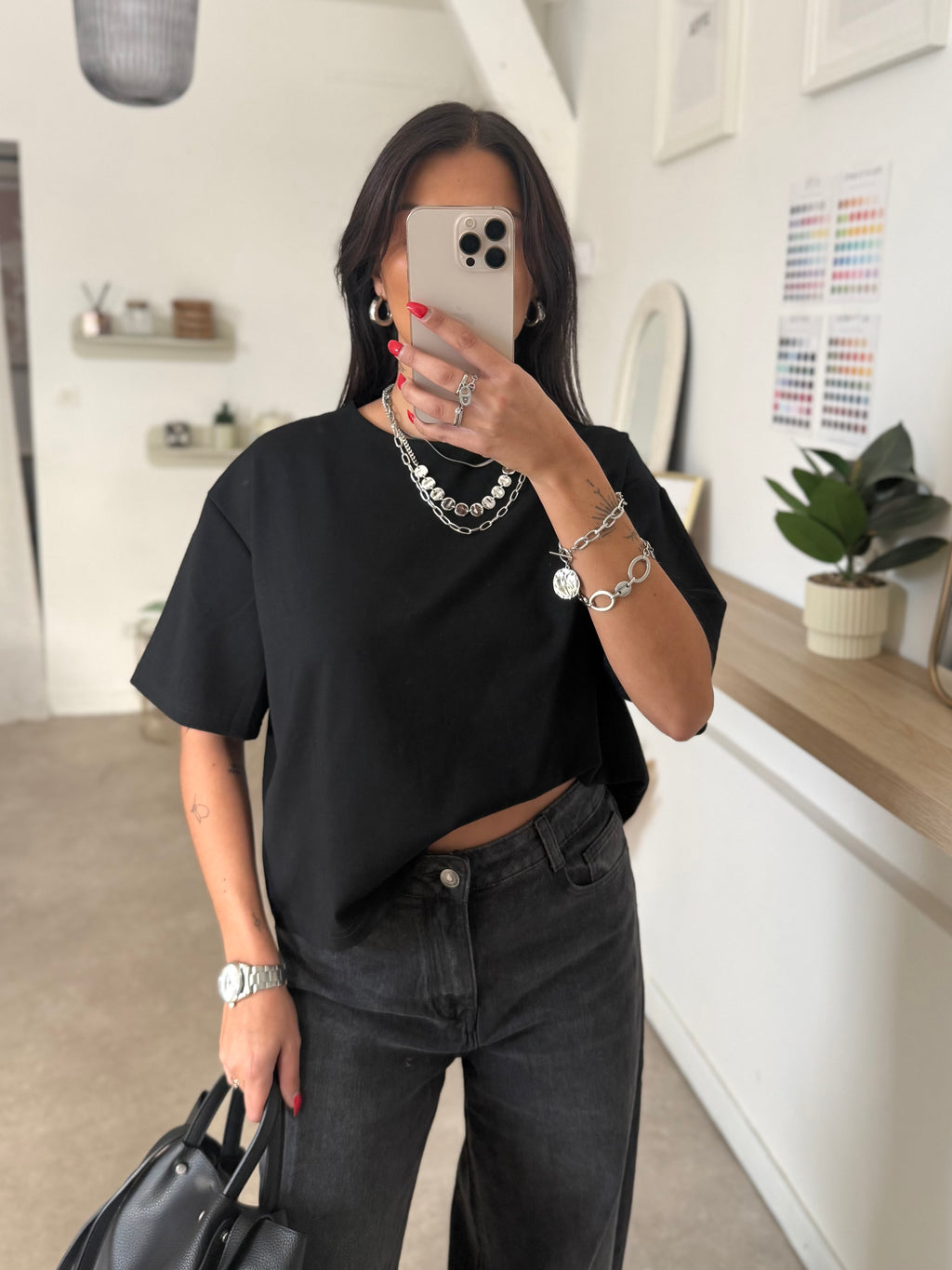 T-SHIRT MARIE NOIR