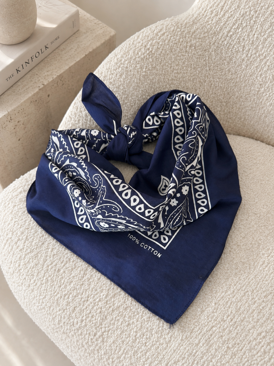 FOULARD LYA BLEU