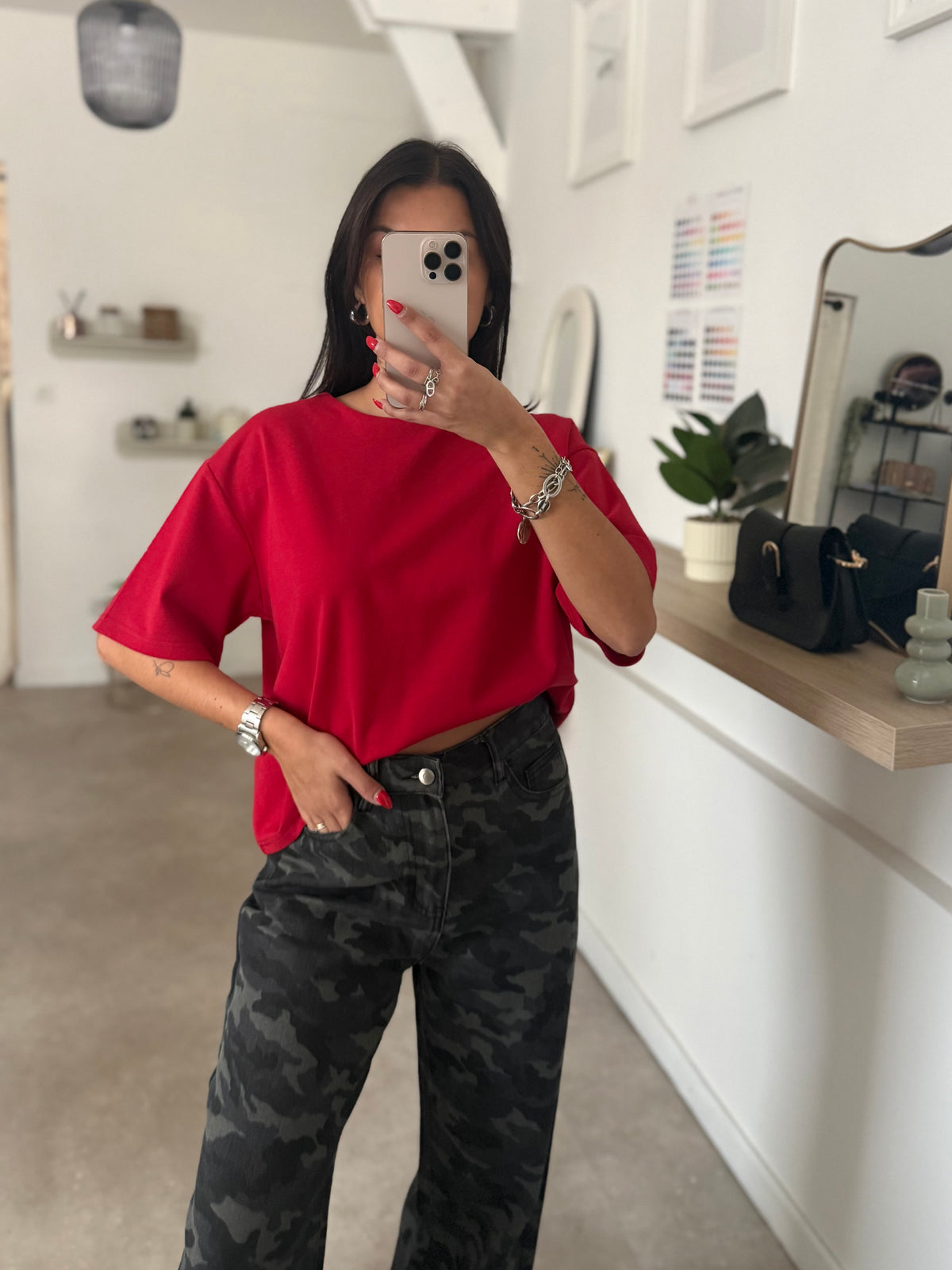 T-SHIRT MARIE ROUGE